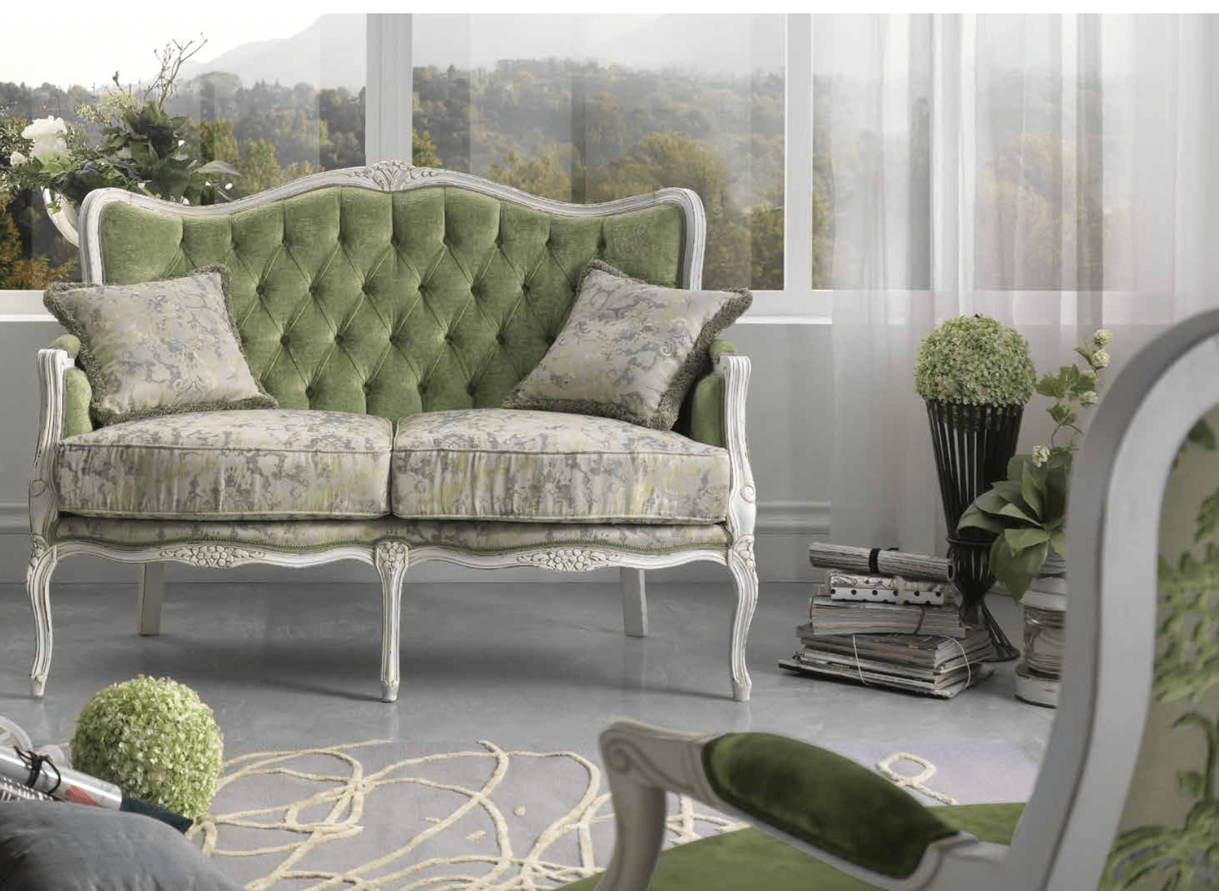 Divano imbottito dallo stile moderno