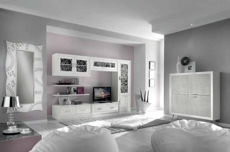 Soggiorno con arredamenti in stile