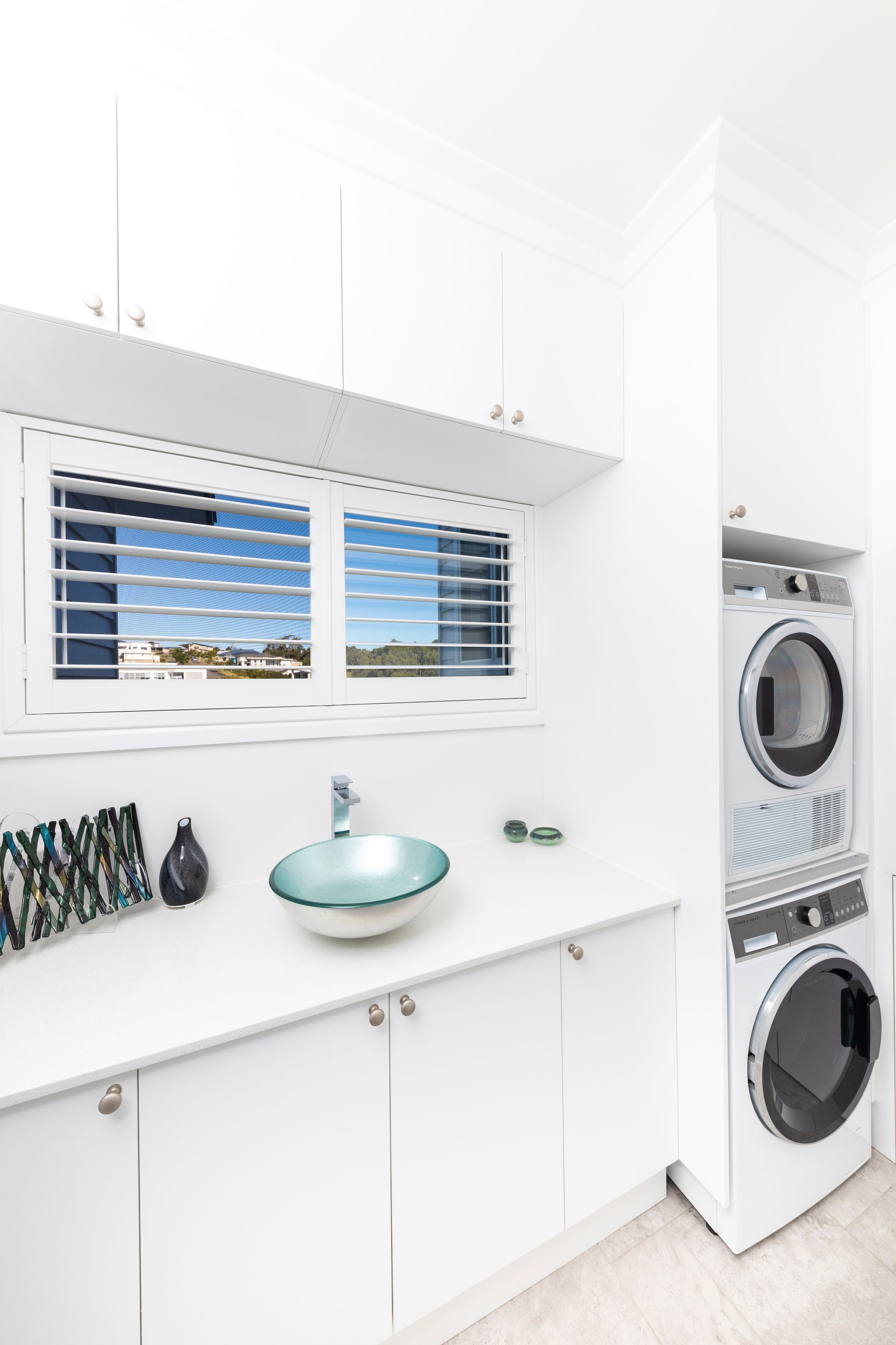 A Kitchen Counter With A Concrete Counter Top And Wooden Cabinets — Concept Design Kitchens & Joinery In Taree, NSW
