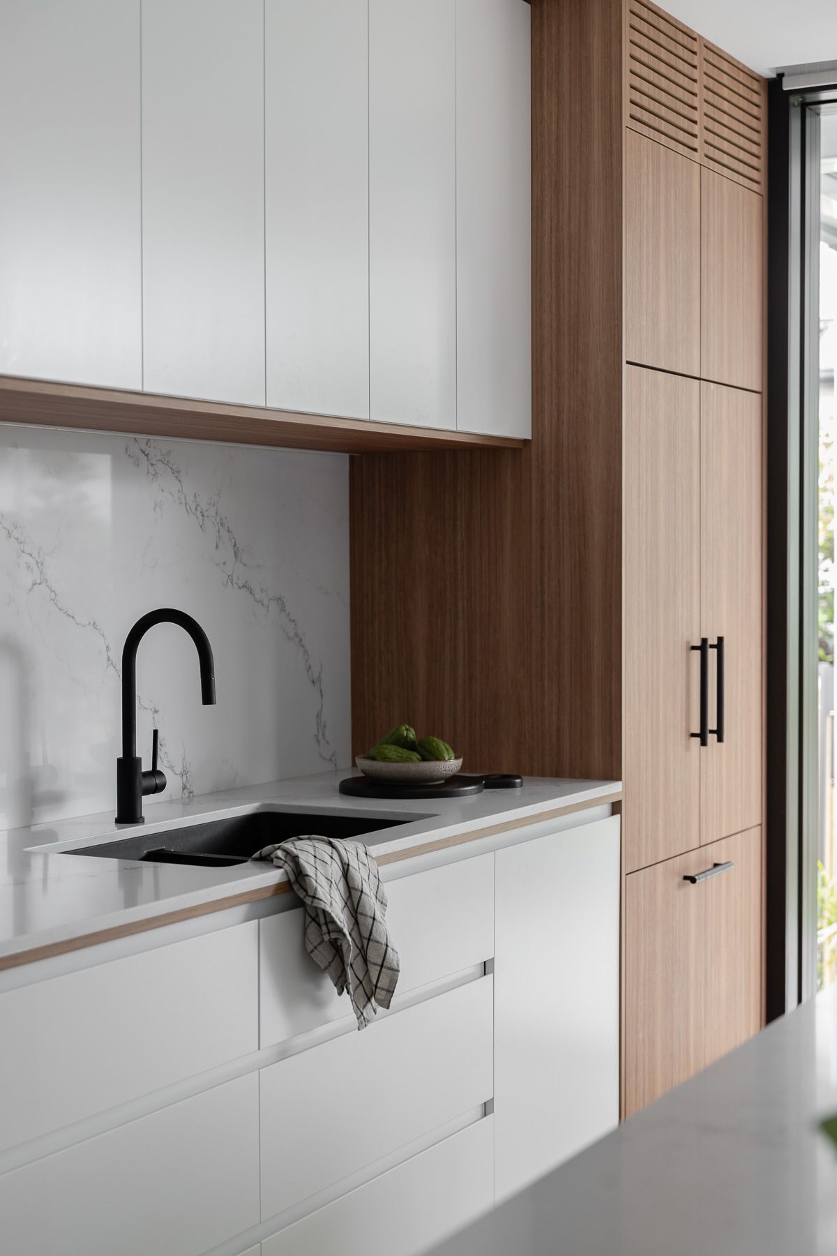 A Kitchen With White Cabinets — Concept Design Kitchens & Joinery In Pacific Palms, NSW