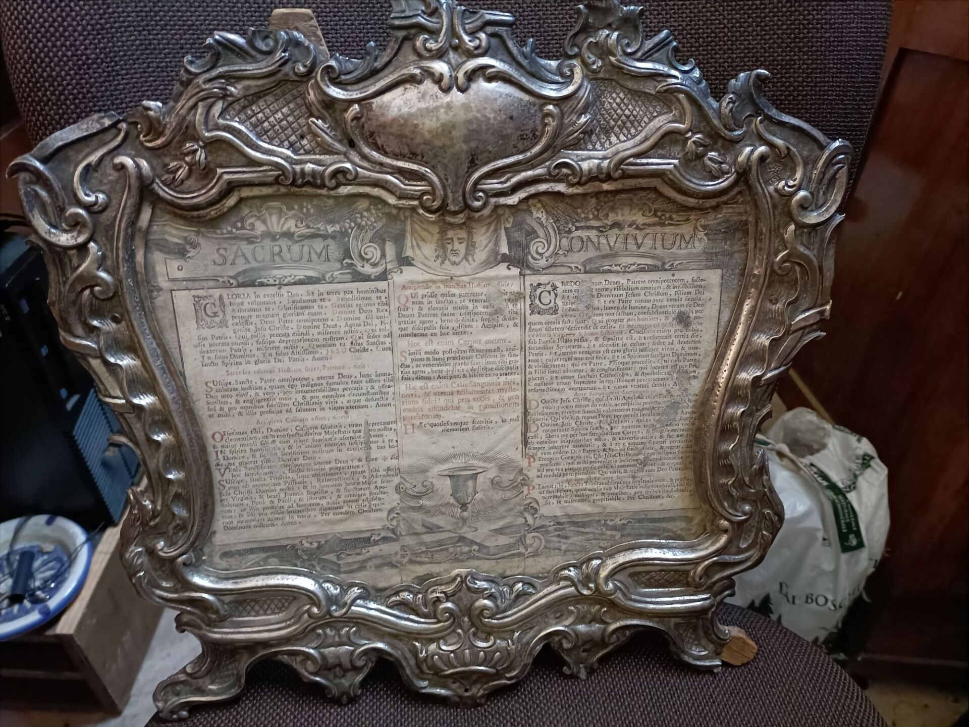 Quadro in argento d'epoca