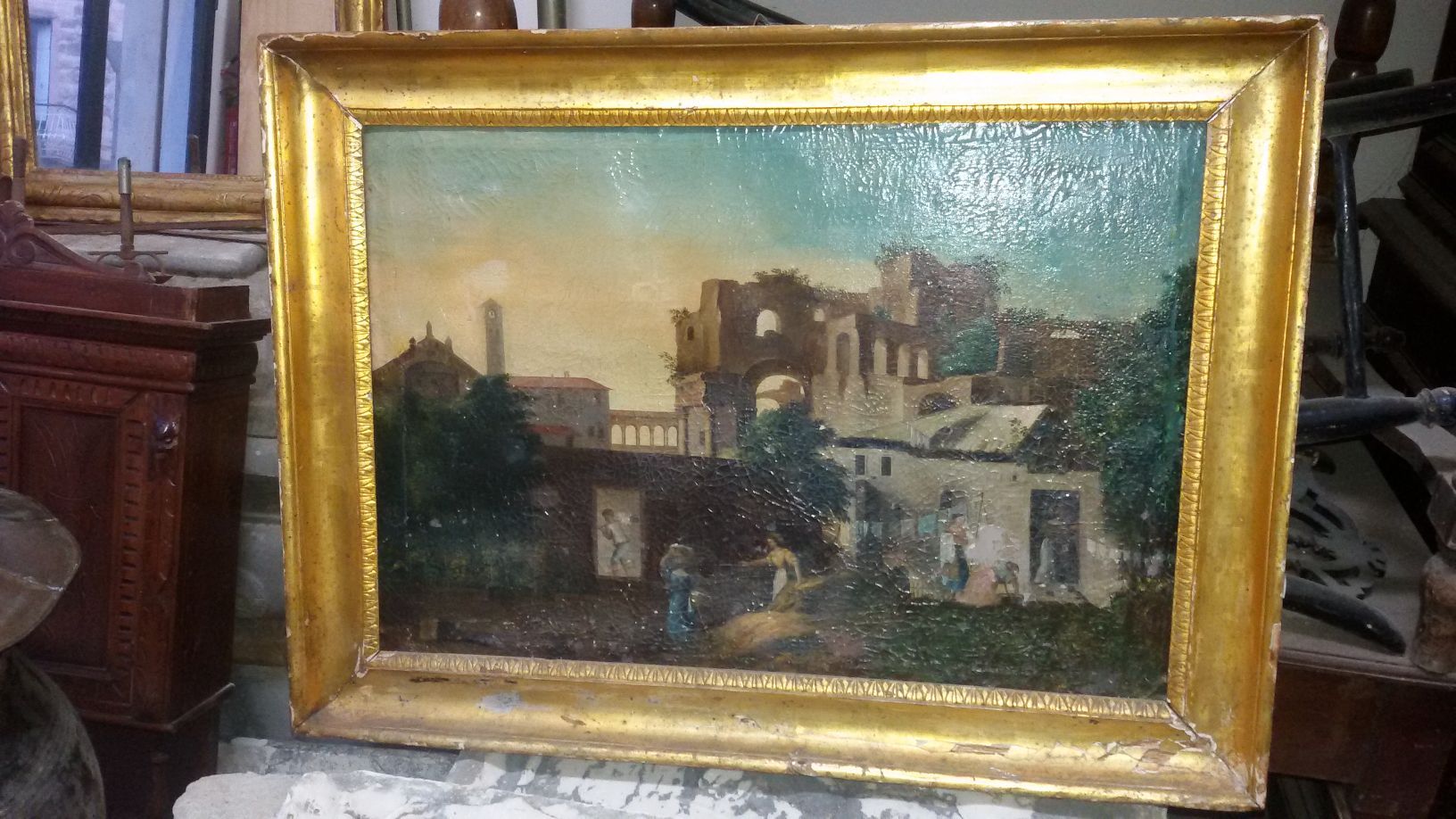 Dipinto di una città