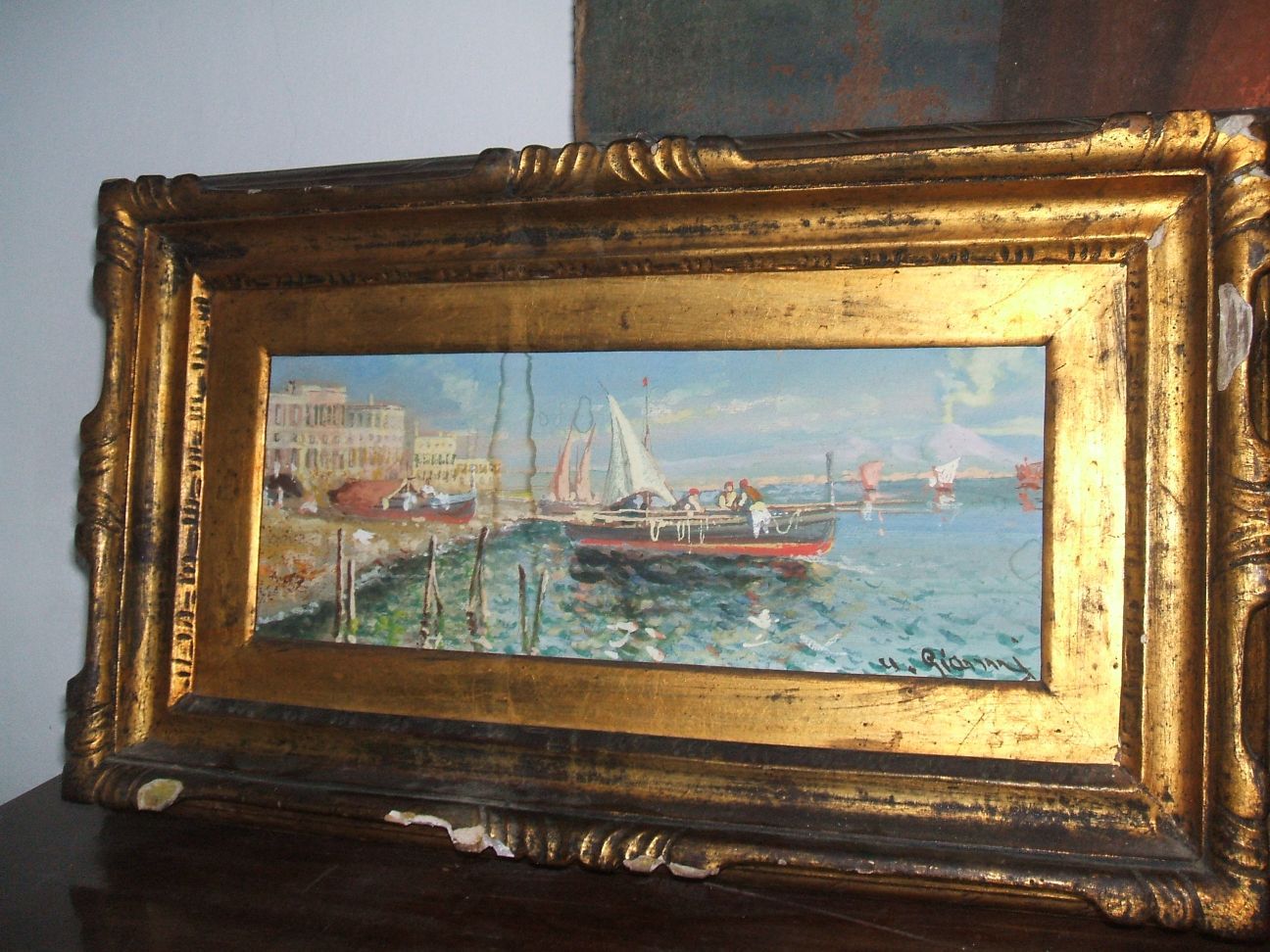 Dipinto nave in mare