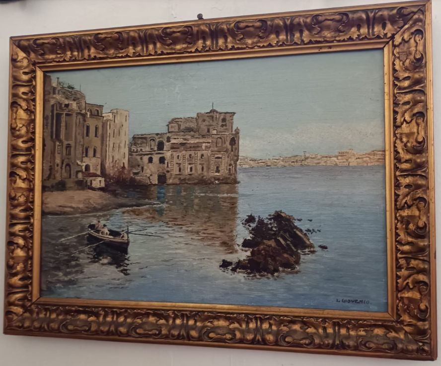 Dipinto città di mare