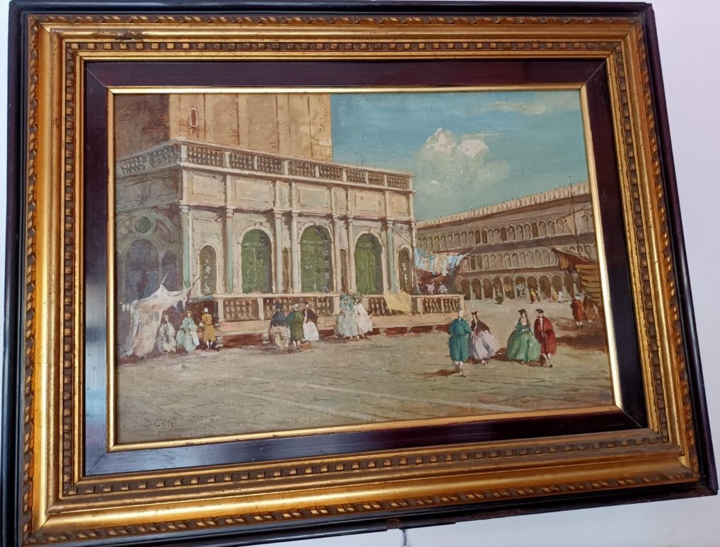 Dipinto di una città