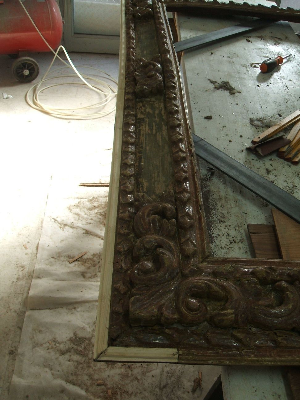 Cornice da restaurare