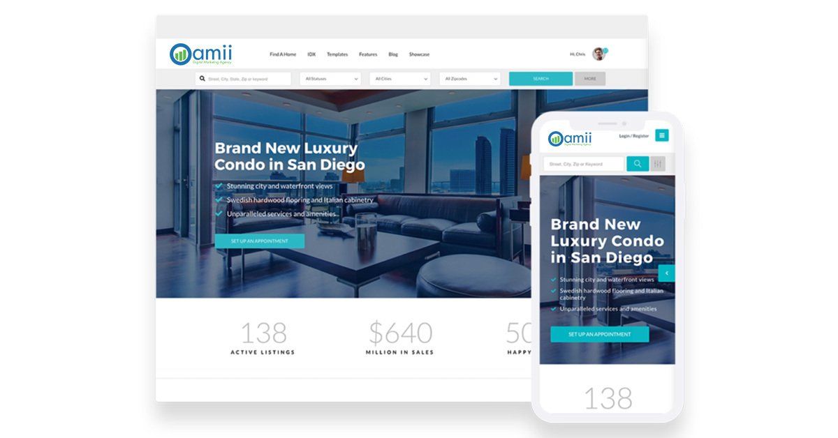 a screenshot of a website on a computer and a cell phone .