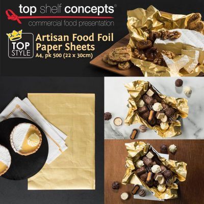 top shelf concepts artisan food foil paper sheets