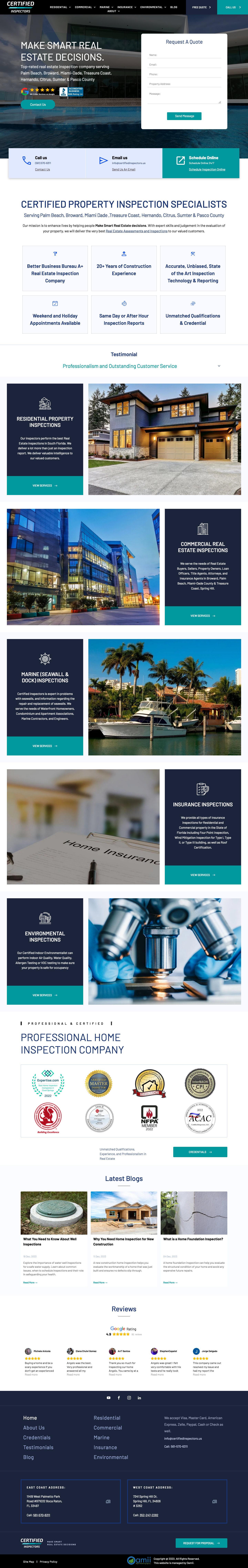 a blurred image of a website with a lot of pictures on it .