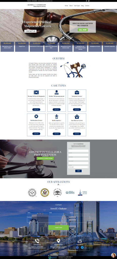 a screenshot of a website with a stethoscope on it .