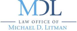 Logo for the Law Office of Michael D. Litman featuring a stylized "MDL" in blue above the firm name.
