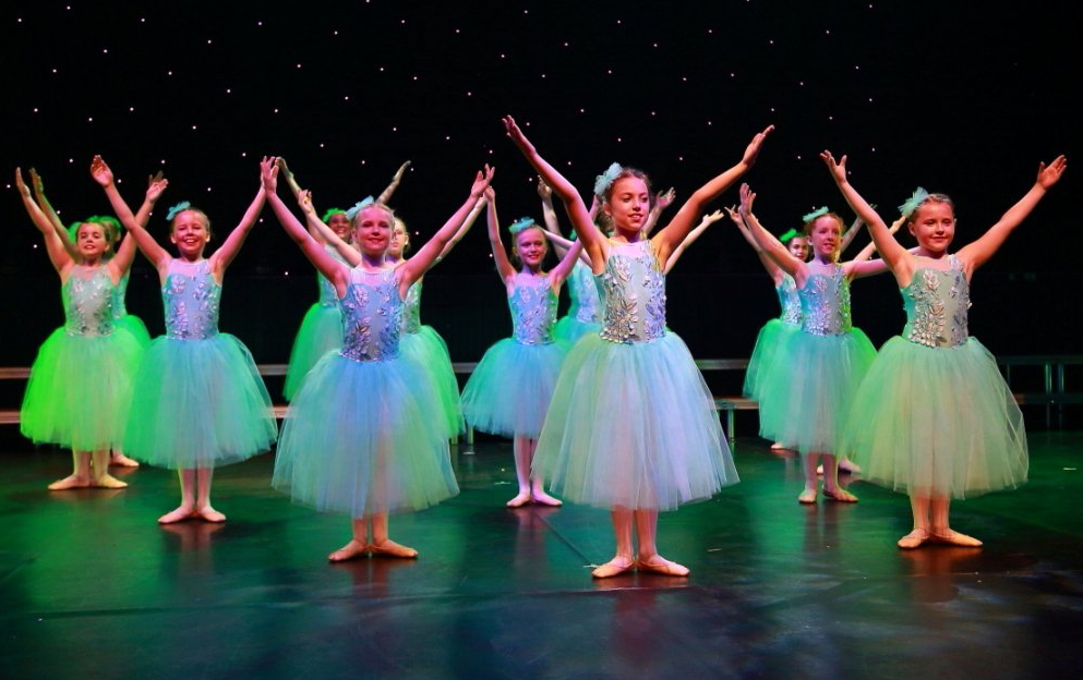 Photographs of dancers and performing arts students