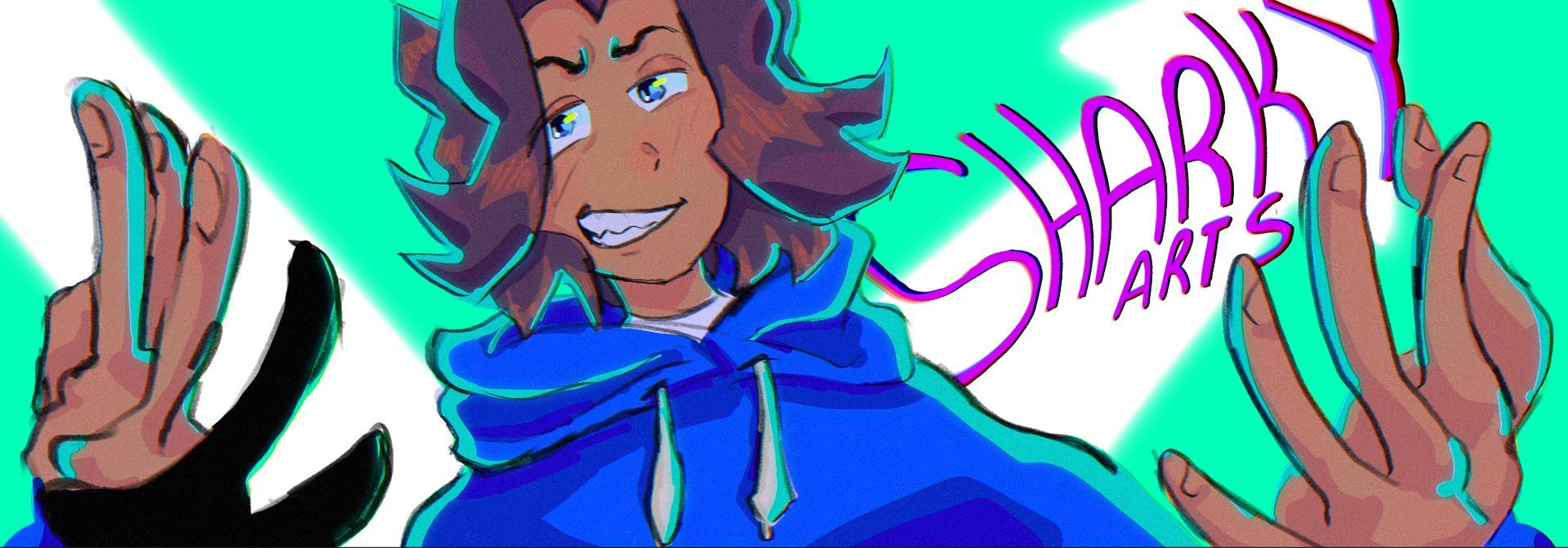 A pixel art of a person falling into a pool