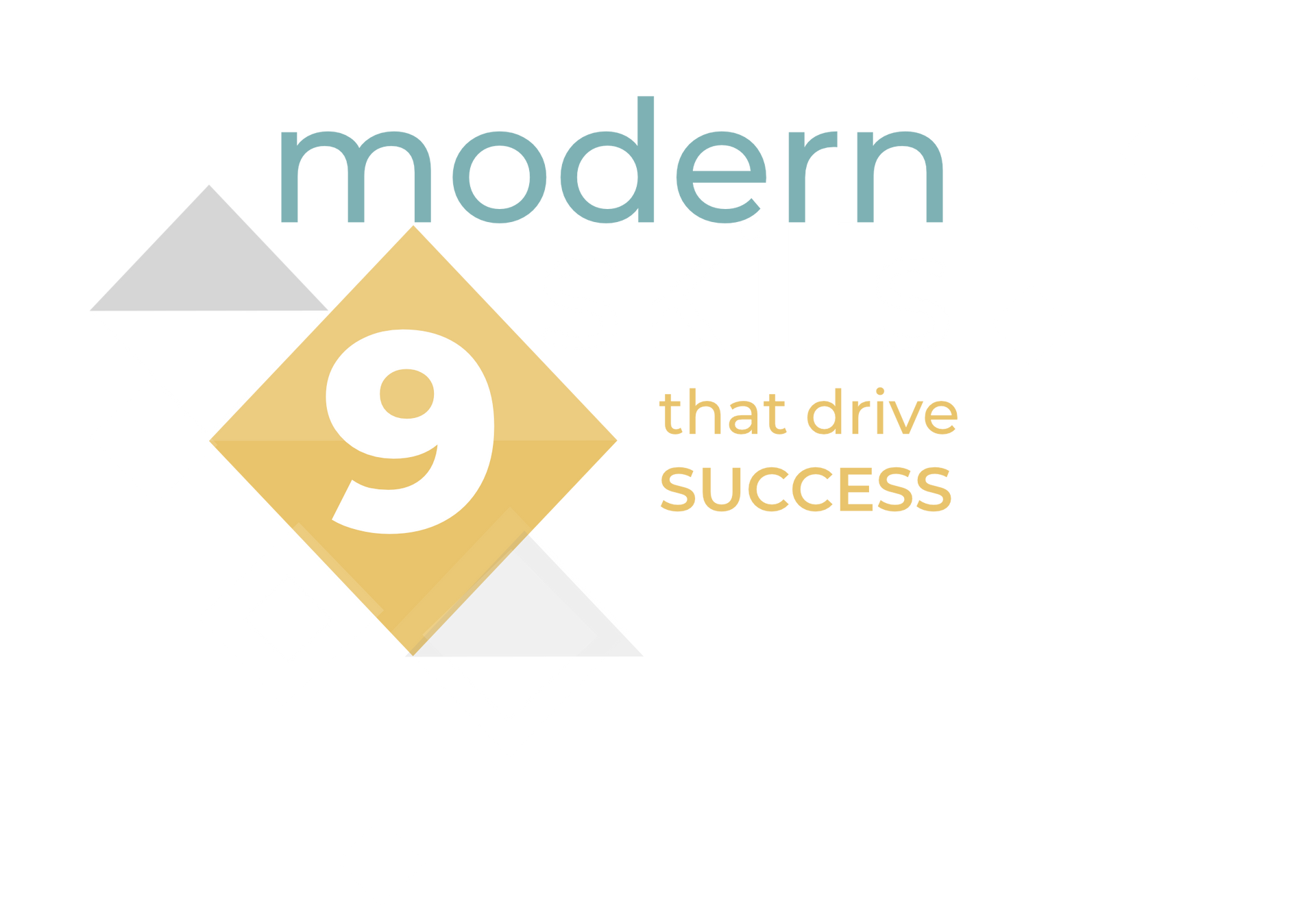 9 Modern Skills eBook Logo, with diamond pattern