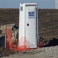 Construction Service — Blue Springs Construction Portable Restroom in Normal, IL