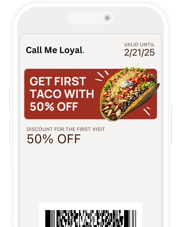 Call Me Loyal Coupon Card - Digital Coupin Card