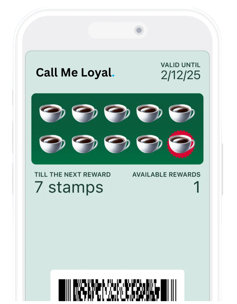 Call Me Loyal Stamp Card - Digital Stamp Card