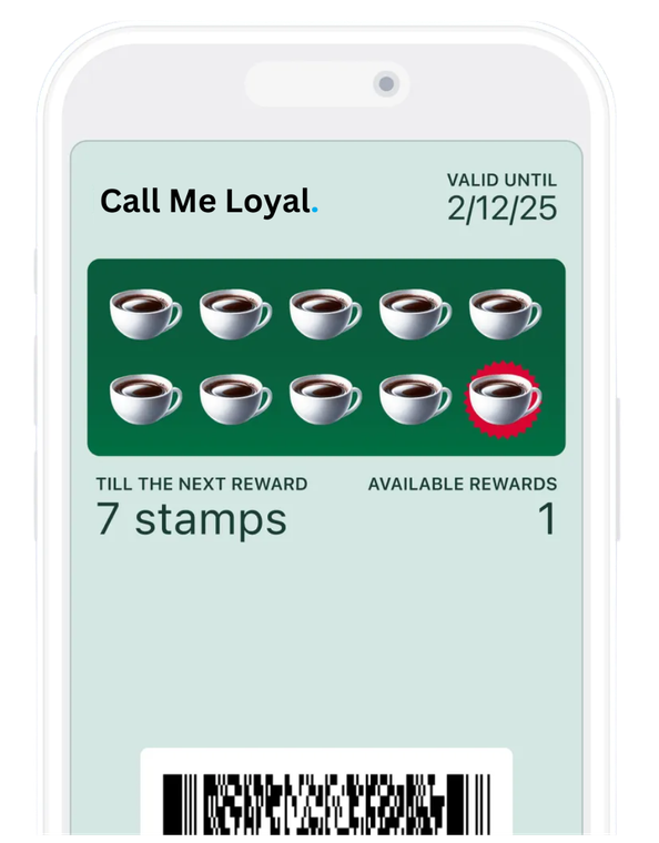 Call Me Loyal Stamp Card - Digital Stamp Card