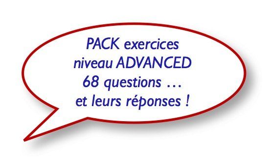 Pack anglais niveau ADVANCED