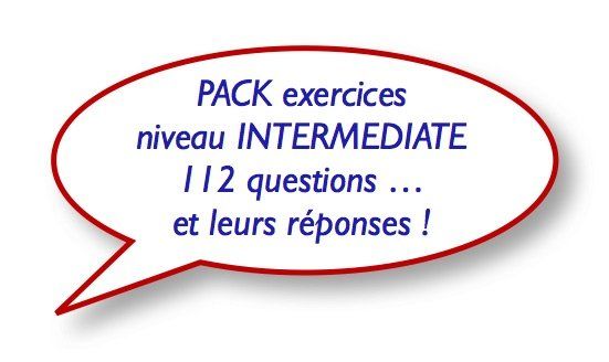 Pack anglais niveau INTERMEDIATE