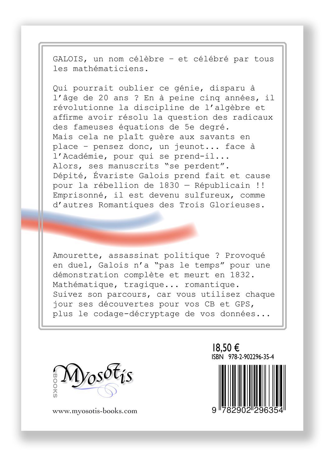 dos couverture livre GALOIS