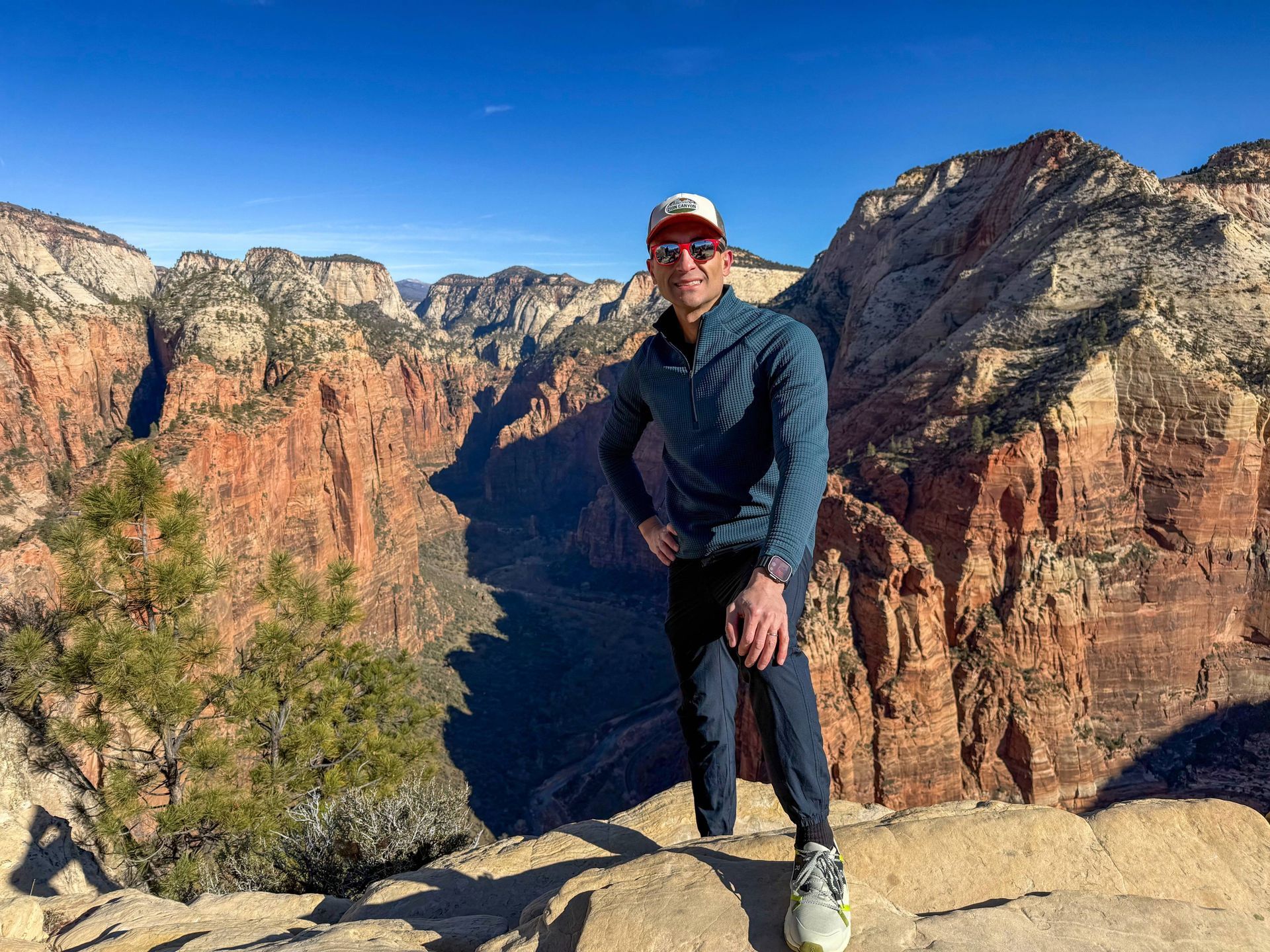 Summit of Angels Landing on Guided Tour Zion National Park