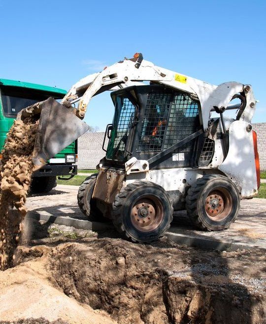 A White Skid Steer - Hire Earthmoving Equipment In Mount Isa, QLD