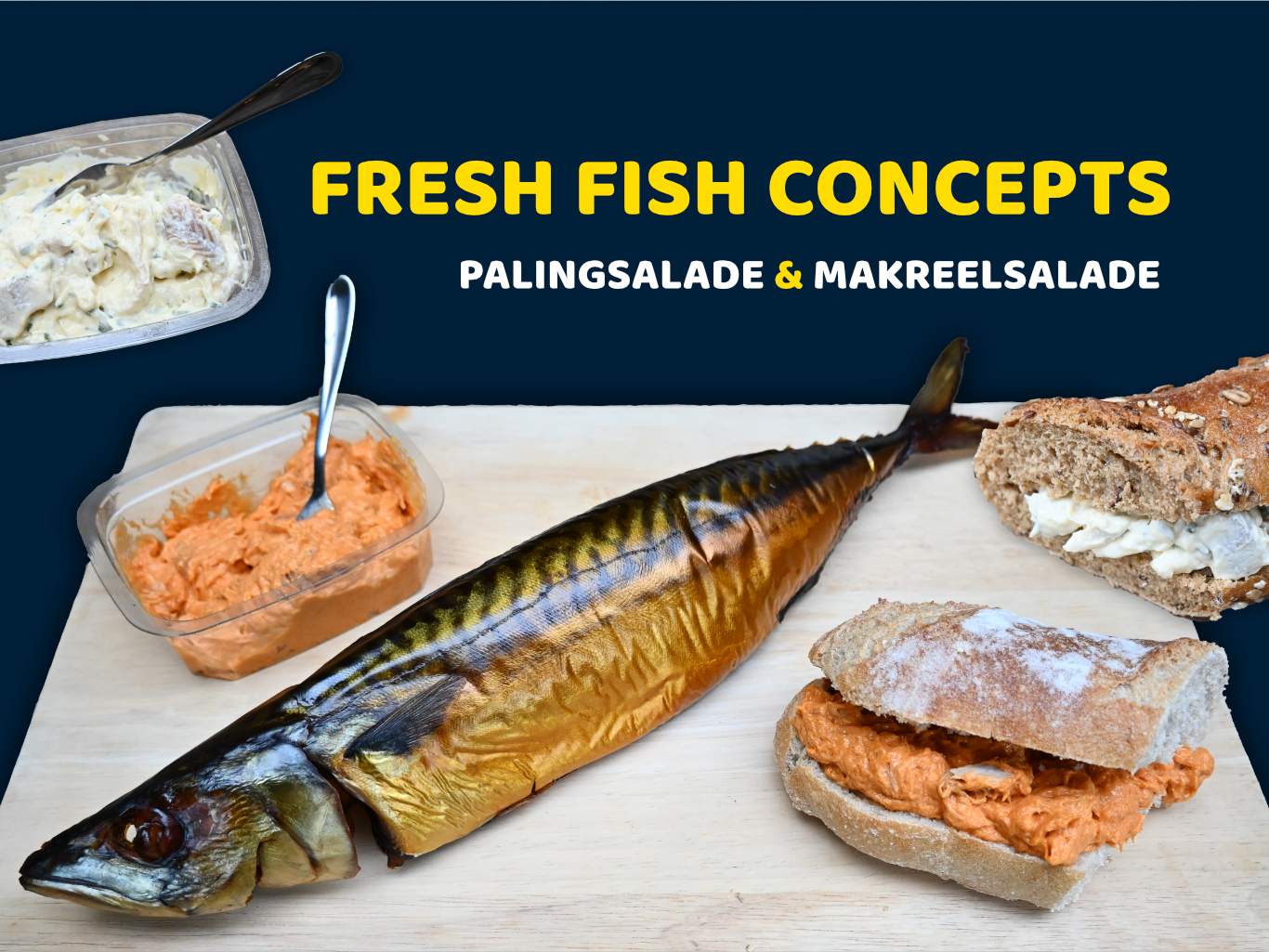 Fresh Fish concepts makreelsalade palingsalade Seven Seas International