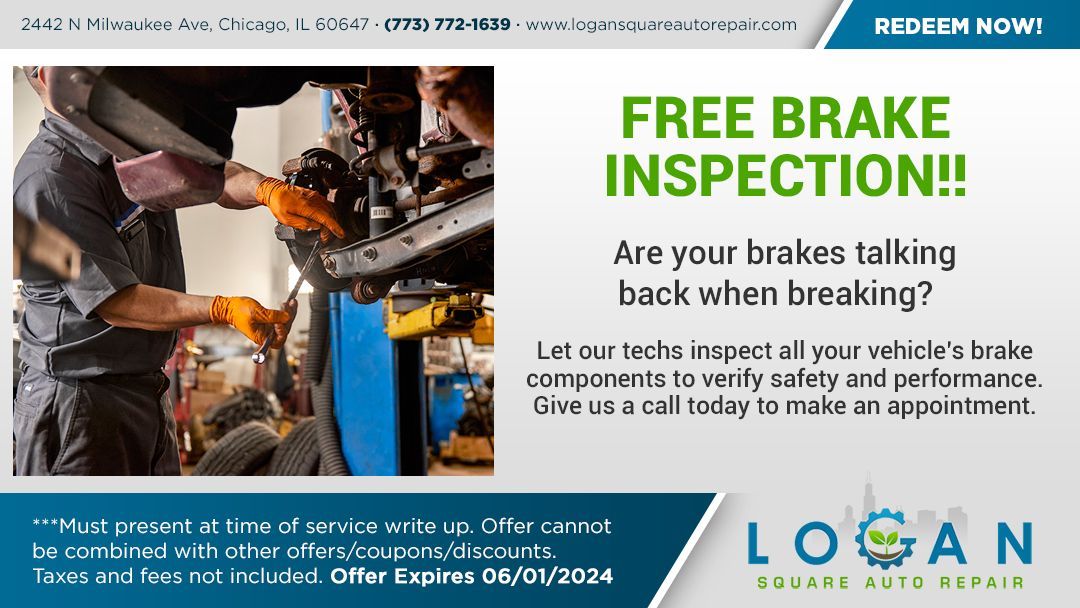 Free Brake Inspection | Logan Square Auto Repair
