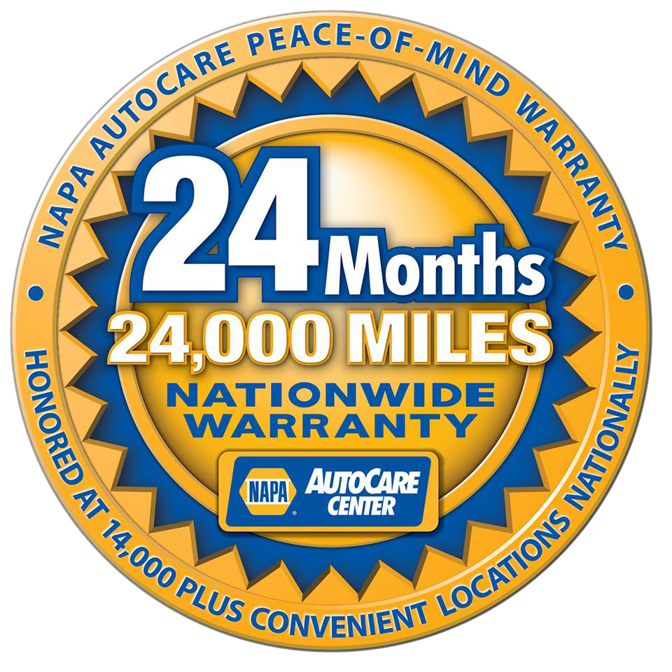 NAPA AUTOCARE PEACE OF MIND NATIONWIDE LIMITED REPAIR WARRANTY 24 MONTHS / 24,000 MILES