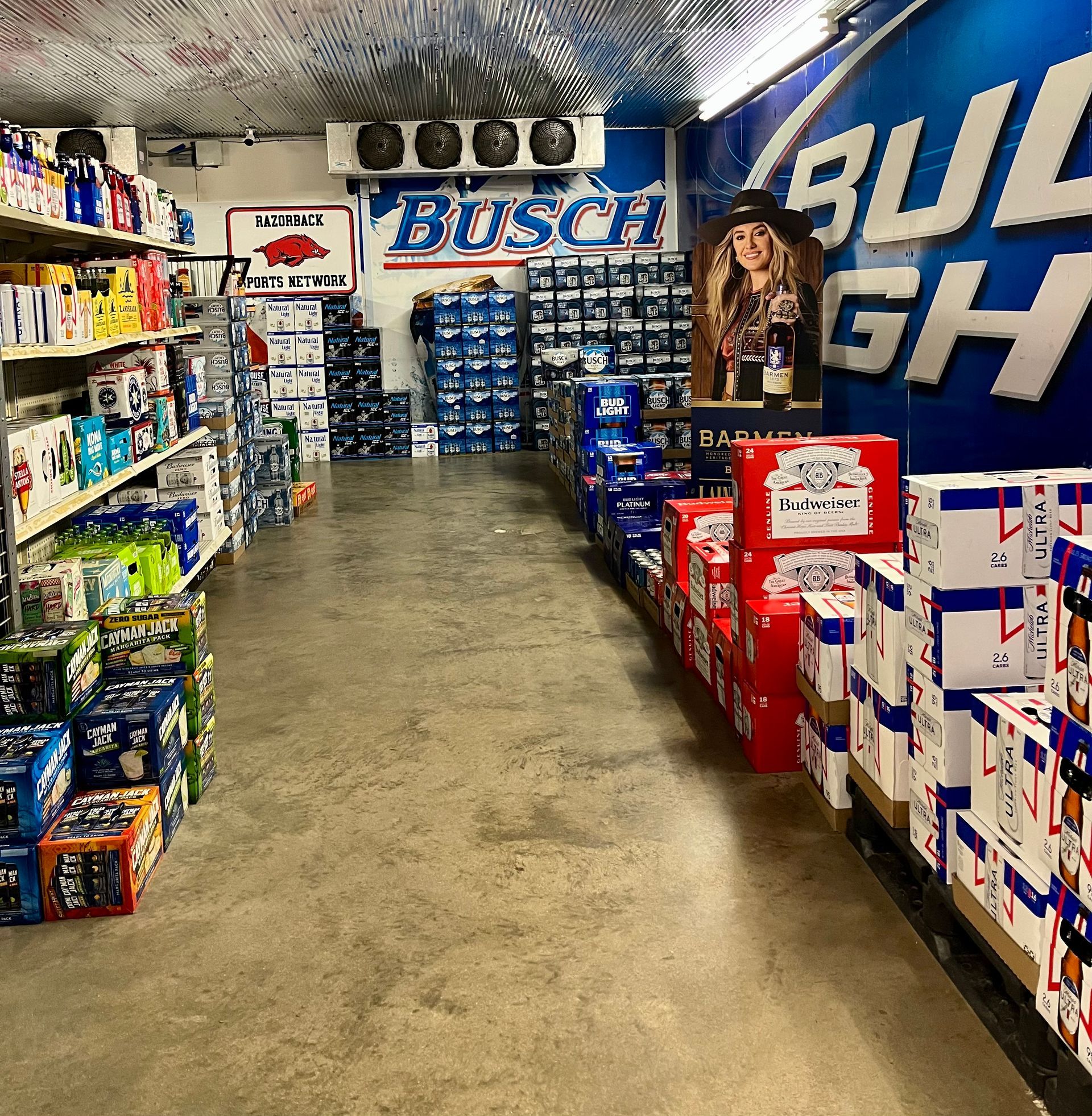 beer selections at blue waters liquor