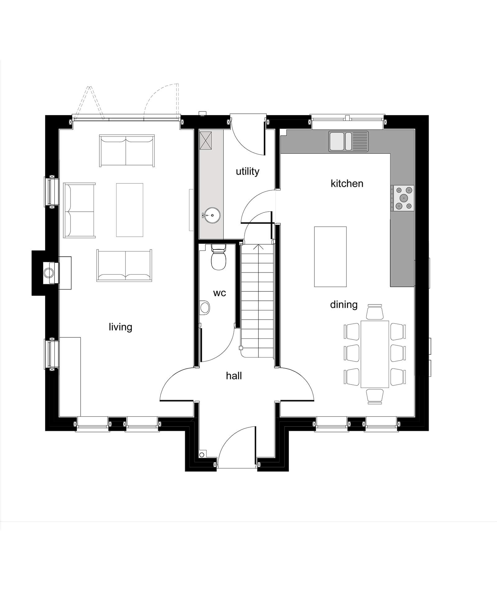 Grange House - Plot 4-6 - Ground Floor