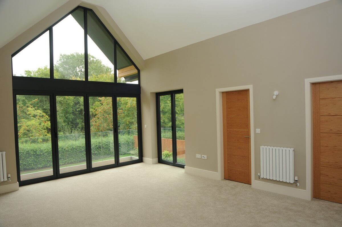 wide and tall attic bedroom