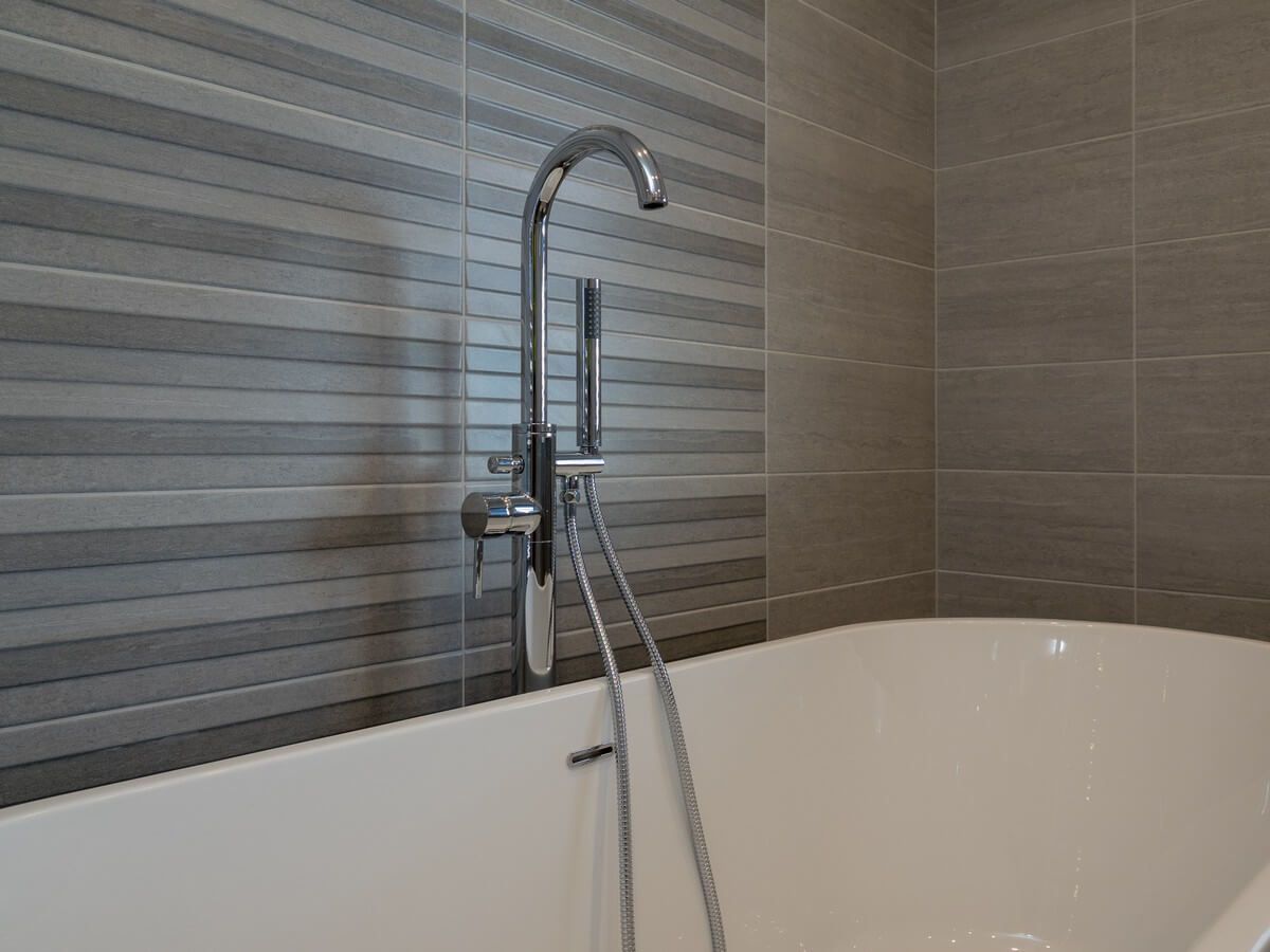 modern silver faucet