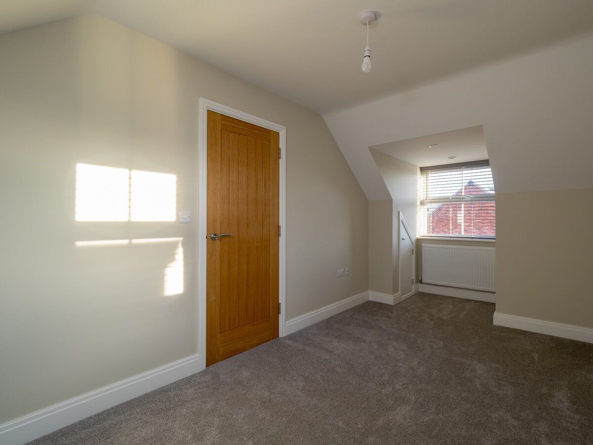 side view of door and window