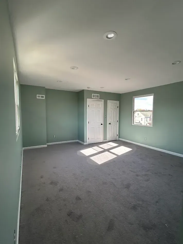 Mint green interior painting by Oasis Painting & Drywall in Germantown, PA.