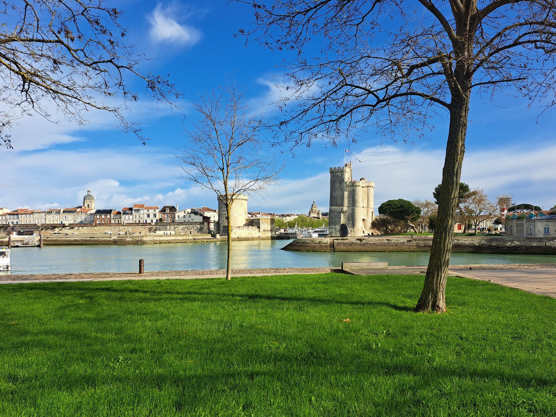 port towers in La Rochelle