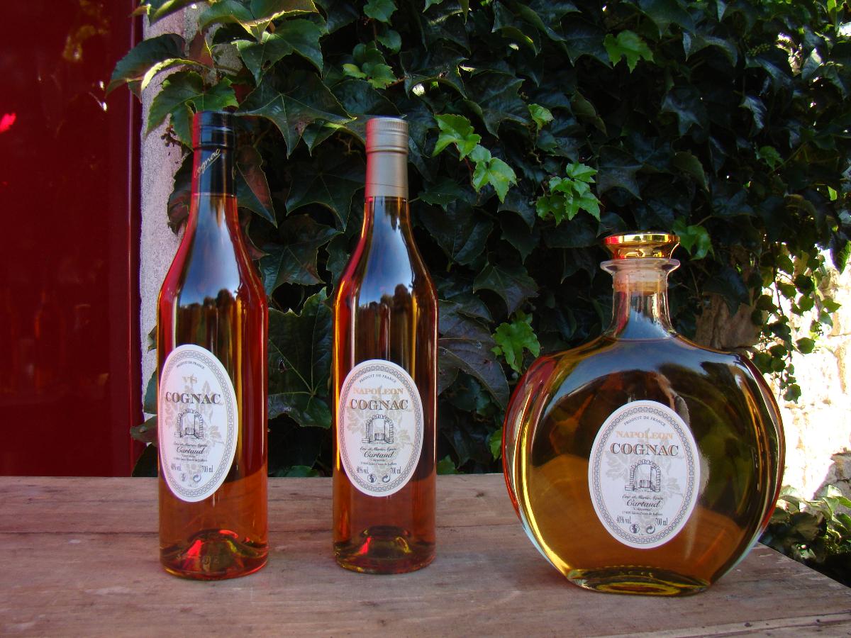 3 bottles of Eric Cartauds Cognac