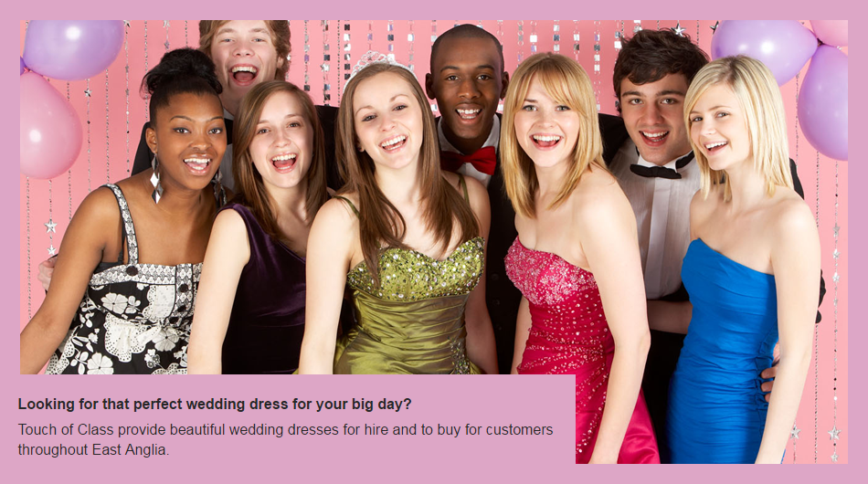 If you are looking for wedding dresses in East Anglia call Touch of Class