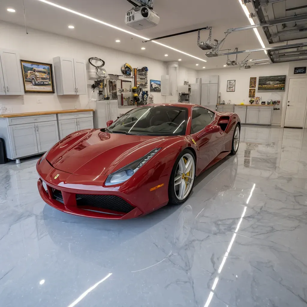 epoxy flooring Isleworth luxury garage