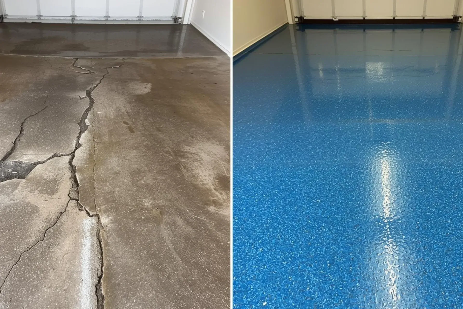 epoxy flooring transformation in Orlando garage