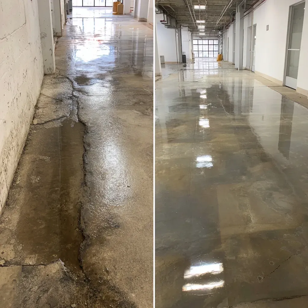epoxy flooring failure caused by moisture in Altamonte Springs
