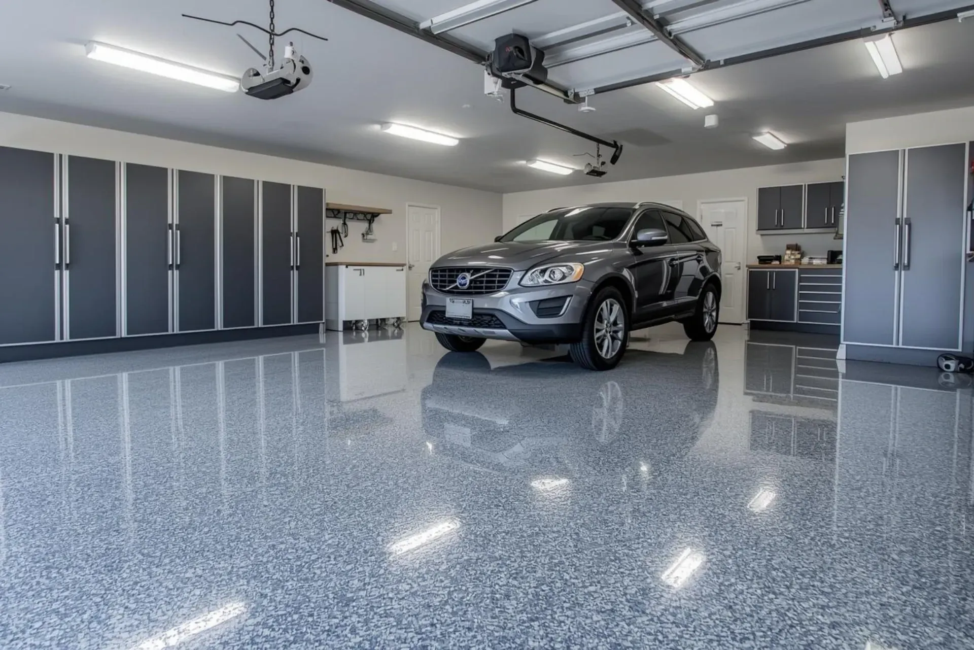 epoxy flooring installation in Maitland Florida garage
