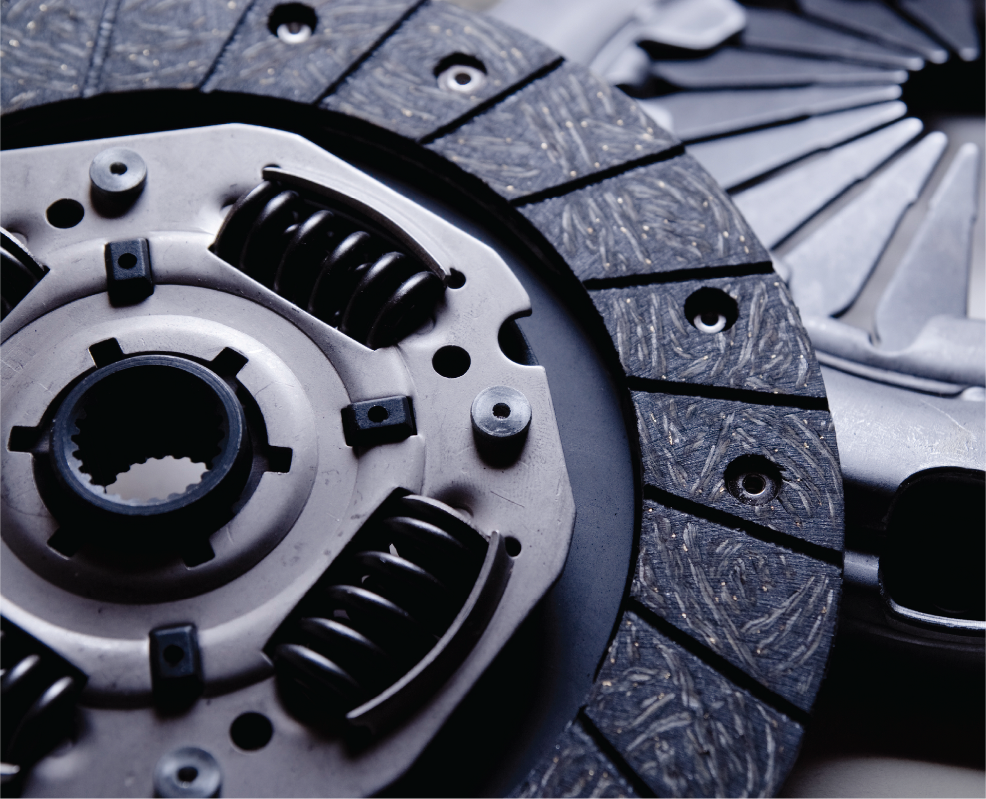 A close up of a clutch disc on a car