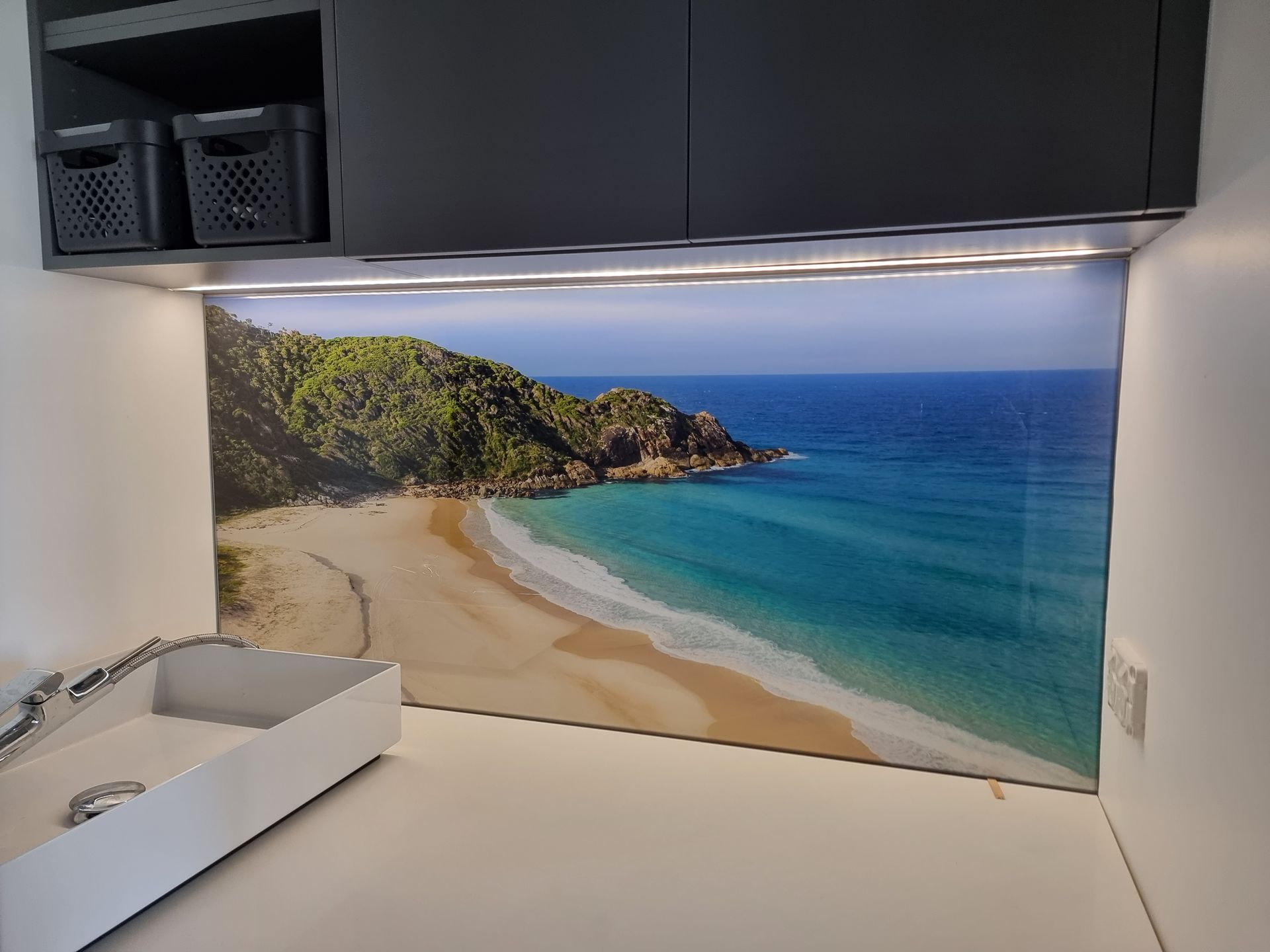 Laundry Room Newly Renovated With Splash Back — L.L Projects in Gloucester, NSW