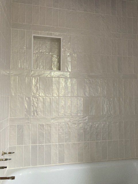 Light Color Shower Tiles— Pittsburgh, PA — Ahrn City Contracting LLC