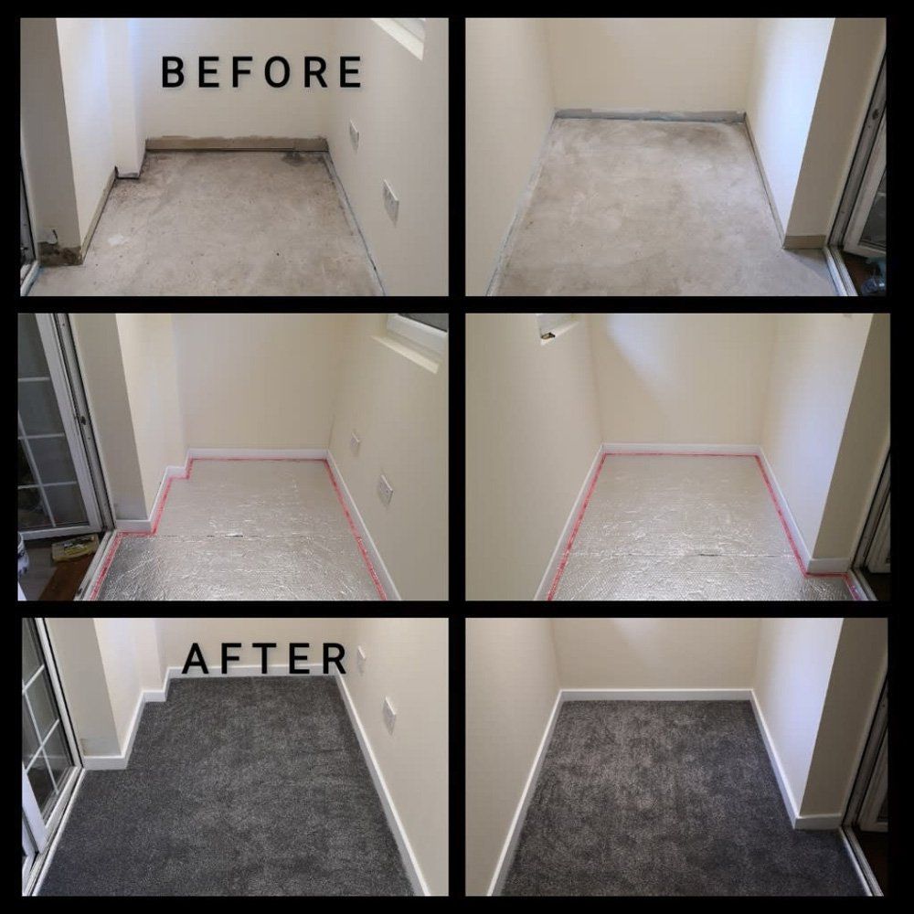 before and after decorating photos