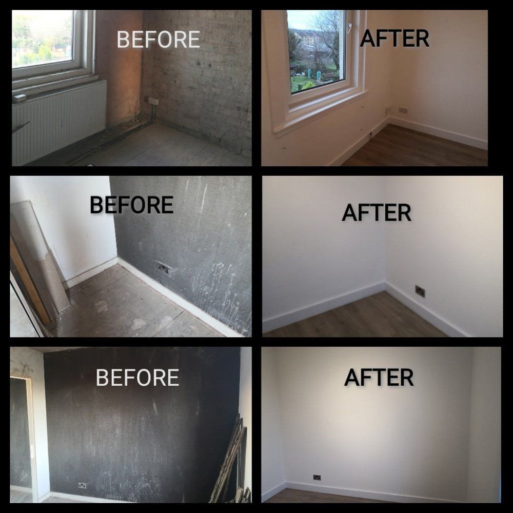 before and after decorating images