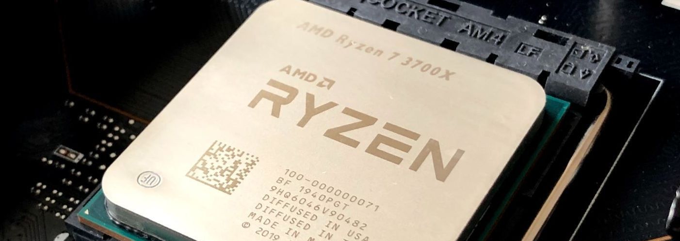 AMD Ryzen 7 3700X In AM4 Socket Representing AMD's Zen Architecture