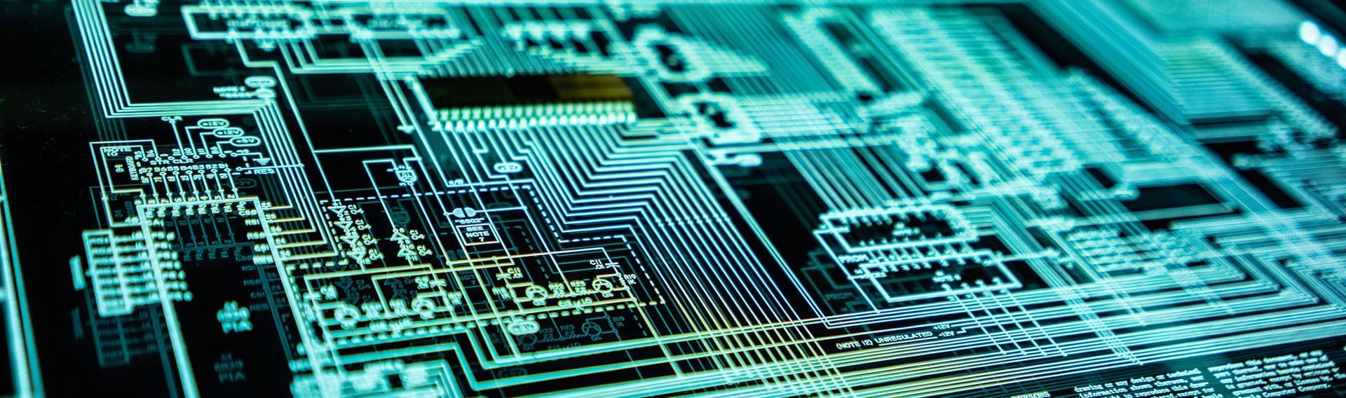 Business Information Technology Planning Diagram Close Up